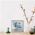 Picture of Blue Hydrangea _GroupedProduct_Square_Canvas_Framed_