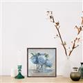Picture of Blue Hydrangea _GroupedProduct_Square_Canvas_Framed_