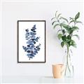 Picture of Blue Color Eucalyptus I  _GroupedProduct_Rectangle_Portrait_Canvas_Framed_