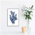 Picture of Blue Color Eucalyptus II  _GroupedProduct_Rectangle_Portrait_Canvas_Framed_
