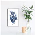 Picture of Blue Color Eucalyptus II  _GroupedProduct_Rectangle_Portrait_Canvas_Framed_