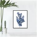Picture of Blue Color Eucalyptus II  _GroupedProduct_Rectangle_Portrait_Canvas_Framed_