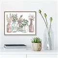 Picture of Bottled Plants I _GroupedProduct_Rectangle_Landscape_Canvas_Framed_