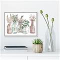 Picture of Bottled Plants I _GroupedProduct_Rectangle_Landscape_Canvas_Framed_