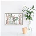 Picture of Bottled Plants I _GroupedProduct_Rectangle_Landscape_Canvas_Framed_