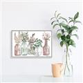 Picture of Bottled Plants I _GroupedProduct_Rectangle_Landscape_Canvas_Framed_