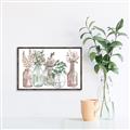 Picture of Bottled Plants I _GroupedProduct_Rectangle_Landscape_Canvas_Framed_