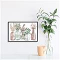 Picture of Bottled Plants I _GroupedProduct_Rectangle_Landscape_Canvas_Framed_