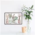 Picture of Bottled Plants I _GroupedProduct_Rectangle_Landscape_Canvas_Framed_