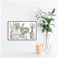 Picture of Bottled Plants I _GroupedProduct_Rectangle_Landscape_Canvas_Framed_