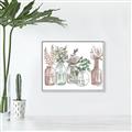 Picture of Bottled Plants I _GroupedProduct_Rectangle_Landscape_Canvas_Framed_