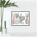 Picture of Bottled Plants I _GroupedProduct_Rectangle_Landscape_Canvas_Framed_