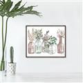 Picture of Bottled Plants I _GroupedProduct_Rectangle_Landscape_Canvas_Framed_