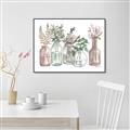 Picture of Bottled Plants I _GroupedProduct_Rectangle_Landscape_Canvas_Framed_