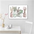 Picture of Bottled Plants I _GroupedProduct_Rectangle_Landscape_Canvas_Framed_