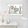 Picture of Bottled Plants I _GroupedProduct_Rectangle_Landscape_Canvas_Framed_