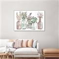 Picture of Bottled Plants I _GroupedProduct_Rectangle_Landscape_Canvas_Framed_