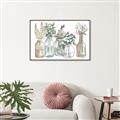 Picture of Bottled Plants Neutral I  _GroupedProduct_Rectangle_Landscape_Canvas_Framed_