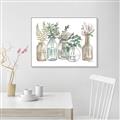 Picture of Bottled Plants Neutral I  _GroupedProduct_Rectangle_Landscape_Canvas_Framed_