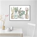 Picture of Bottled Plants Neutral I  _GroupedProduct_Rectangle_Landscape_Canvas_Framed_