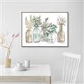 Picture of Bottled Plants Neutral I  _GroupedProduct_Rectangle_Landscape_Canvas_Framed_
