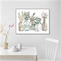 Picture of Bottled Plants Neutral I  _GroupedProduct_Rectangle_Landscape_Canvas_Framed_