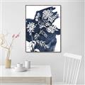 Picture of White fower on blue bkg _GroupedProduct_Rectangle_Portrait_Canvas_Framed_