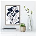 Picture of Blue & White Flower I  _GroupedProduct_Rectangle_Portrait_Canvas_Framed_