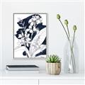 Picture of Blue & White Flower I  _GroupedProduct_Rectangle_Portrait_Canvas_Framed_