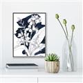 Picture of Blue & White Flower I  _GroupedProduct_Rectangle_Portrait_Canvas_Framed_