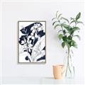 Picture of Blue & White Flower I  _GroupedProduct_Rectangle_Portrait_Canvas_Framed_