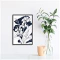 Picture of Blue & White Flower I  _GroupedProduct_Rectangle_Portrait_Canvas_Framed_