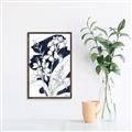 Picture of Blue & White Flower I  _GroupedProduct_Rectangle_Portrait_Canvas_Framed_