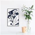 Picture of Blue & White Flower I  _GroupedProduct_Rectangle_Portrait_Canvas_Framed_