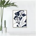 Picture of Blue & White Flower I  _GroupedProduct_Rectangle_Portrait_Canvas_Framed_