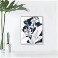 Picture of Blue & White Flower I  _GroupedProduct_Rectangle_Portrait_Canvas_Framed_