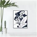 Picture of Blue & White Flower I  _GroupedProduct_Rectangle_Portrait_Canvas_Framed_
