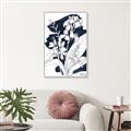 Picture of Blue & White Flower I  _GroupedProduct_Rectangle_Portrait_Canvas_Framed_