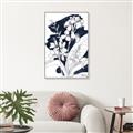 Picture of Blue & White Flower I  _GroupedProduct_Rectangle_Portrait_Canvas_Framed_
