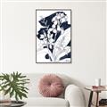 Picture of Blue & White Flower I  _GroupedProduct_Rectangle_Portrait_Canvas_Framed_