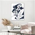 Picture of Blue & White Flower I  _GroupedProduct_Rectangle_Portrait_Canvas_Framed_