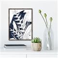 Picture of Blue & white flower II _GroupedProduct_Rectangle_Portrait_Canvas_Framed_
