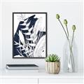 Picture of Blue & white flower II _GroupedProduct_Rectangle_Portrait_Canvas_Framed_
