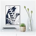 Picture of Blue & white flower II _GroupedProduct_Rectangle_Portrait_Canvas_Framed_
