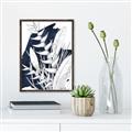 Picture of Blue & white flower II _GroupedProduct_Rectangle_Portrait_Canvas_Framed_