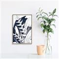 Picture of Blue & white flower II _GroupedProduct_Rectangle_Portrait_Canvas_Framed_