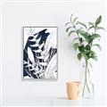 Picture of Blue & white flower II _GroupedProduct_Rectangle_Portrait_Canvas_Framed_