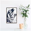 Picture of Blue & white flower II _GroupedProduct_Rectangle_Portrait_Canvas_Framed_