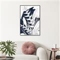 Picture of Blue & white flower II _GroupedProduct_Rectangle_Portrait_Canvas_Framed_