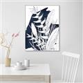 Picture of Blue & white flower II _GroupedProduct_Rectangle_Portrait_Canvas_Framed_
